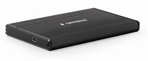 Gembird externý USB 3.0 box pro 2,5 SATA disk, leštený hliník, čierny