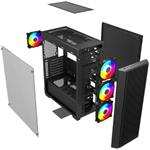 Gembird Gaming PC skrinka Fornax K600, čierna