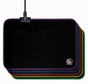 Gembird herná podložka pod mys s RGB podsvietením, 250x350mm, čierna