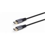 Gembird kábel DisplayPort v 1.4 M/M, prepojovací, 1,8m, opletený čierny