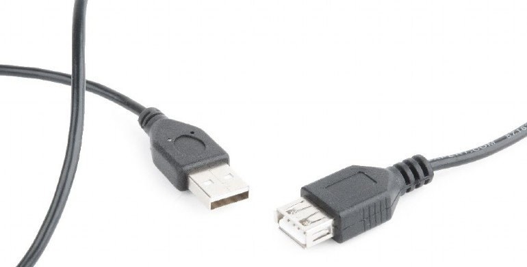 Gembird kábel USB 2.0 A-A M/F, predlžovací, 0,75m