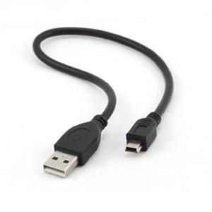 Gembird kábel USB 2.0 na mini USB M/M, prepojovací, 0,3m