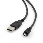 Gembird kábel USB 2.0 na mini USB M/M, prepojovací, 1,8m, čierny