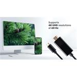 Gembird kábel USB-C na HDMI 4K*2K@60Hz M/M, prepojovací, 2,0m