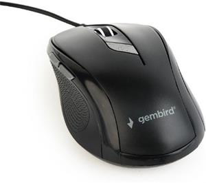 Gembird optická myš 1600 DPI USB čierna
