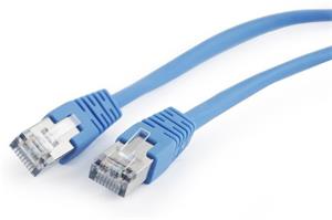 Gembird patch kábel RJ45, cat. 5e, FTP, 0,5m, modrý