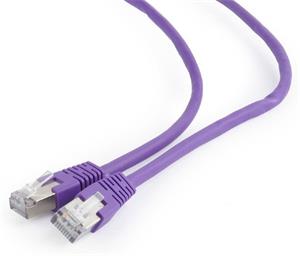 Gembird patch kábel RJ45, cat. 6, FTP, 0,25m, fialový