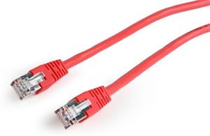 Gembird patch kábel RJ45, cat. 6, FTP, 0,5m, červená