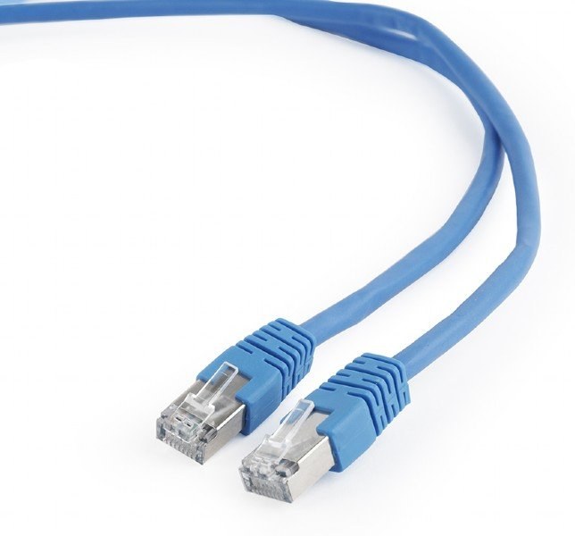 Gembird patch kábel RJ45, cat. 6, FTP, 0,5m, modrý