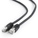 Gembird patch kábel RJ45, cat. 6a, FTP, 0,25m, čierný