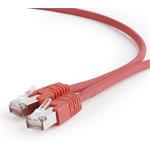 Gembird patch kábel RJ45, cat. 6a, FTP, 0,5m, červený