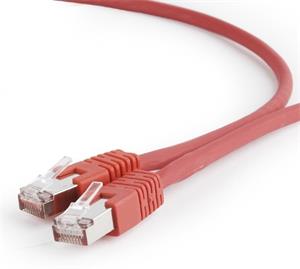 Gembird patch kábel RJ45, cat. 6a, FTP, 0,5m, červený