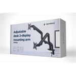 Gembird ramenný držiak na dva monitory 17"-32" a 8kg, (rozbalené)