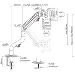 Gembird ramenný držiak na jeden monitor 17"-32" a 8kg