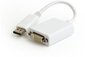 Gembird redukcia DisplayPort na DVI M/F, káblová 0,1m biela