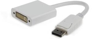 Gembird redukcia DisplayPort na DVI M/F, káblová 0,2m biela