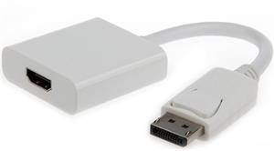 Gembird redukcia DisplayPort na HDMI M/F, káblová 0,1m biela