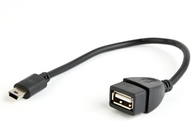 Gembird redukcia OTG mini USB na USB M/F, káblová, 0,15m