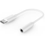 Gembird redukcia USB-C na jack 3,5 M/F, káblová, 0,10m, biela