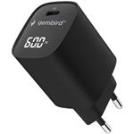 Gembird rýchlo nabíjačka USB-C, 60W, čierna
