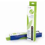 Gembird SPF5-C-15 Energenie prepäťová ochrana 5 zásuviek, 3m, čierna