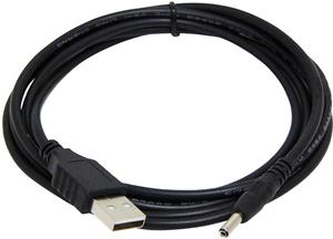 Gembird USB 2.0 kabel AM -> 3.5mm Power Plug, 1,8m čierny