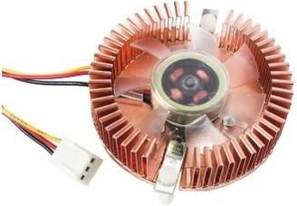 Gembird ventilátor pro grafiku VGA, medený, svietiaci na fialovo