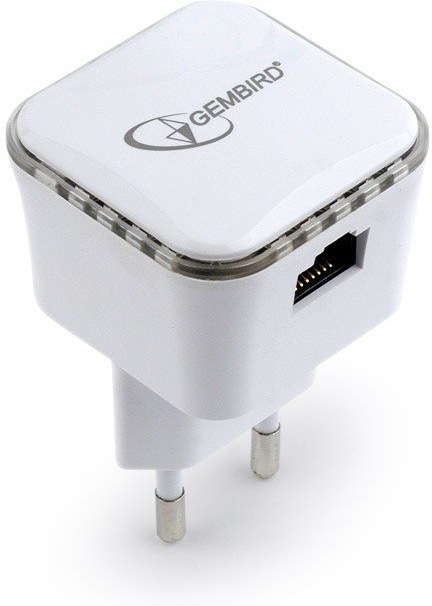 Gembird WiFi repeater, 300 Mbps + LAN