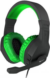 Genesis Argon 200, herné stereo slúchadlá, čierno-zelené