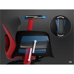 Genesis Astat 700 herná ergonomická stolička, čierno červena
