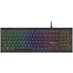 Genesis herná klávesnica THOR 150/RGB/Drôtová USB/US layout/Čierna