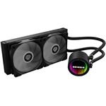 Genesis Hydria 240, vodné chladenie, ARGB, čierne