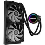 Genesis Hydria 240, vodné chladenie, ARGB, čierne