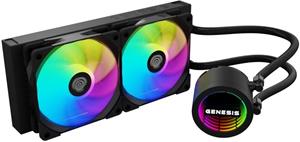 Genesis Hydria 240, vodné chladenie, ARGB, čierne