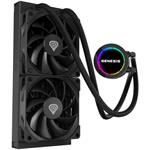 Genesis Hydria 240, vodné chladenie, čierne