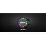 Genesis Hydria 360, vodné chladenie, ARGB, čierne