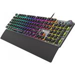 Genesis mechanická klávesnica THOR 401, US layout, RGB podsvietenie, software, Kailh hnedá