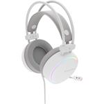 Genesis Neon 613 G2, herné slúchadlá s mikrofónom, biele
