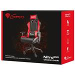Genesis Nitro 550, herná stolička, čierno-červená