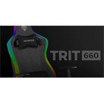 Genesis Nitro 660 Trit, herné kreslo, RGB, sivé