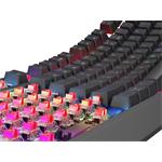 Genesis Thor 230 TKL RGB bezdrôtová herná klávesnica, Outemu Red, USB + Bluetooth, US layout, čierna