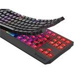 Genesis Thor 230 TKL RGB bezdrôtová herná klávesnica, Outemu Red, USB + Bluetooth, US layout, čierna