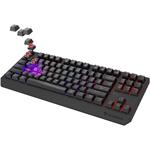 Genesis Thor 230 TKL RGB bezdrôtová herná klávesnica, Outemu Red, USB + Bluetooth, US layout, čierna