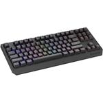 Genesis Thor 230 TKL RGB bezdrôtová herná klávesnica, Outemu Red, USB + Bluetooth, US layout, čierna