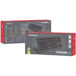 Genesis Thor 230 TKL RGB herná klávesnica, Outemu Silent Lemon, USB + Bluetooth, US layout, čierna