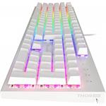 Genesis THOR 303 mechanická klávesnica, US layout, RGB, software, Outemu Brown, biela