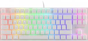 Genesis THOR 303 TKL mechanická klávesnica , US layout, RGB, software, Outemu Brown, biela