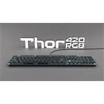 Genesis Thor 420 RGB US, plochá mechanická klávesnica, Content Slim Blue switch, software