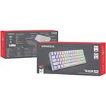 Genesis Thor 660 RGB bezdrôtová herná klávesnica, Bluetooth, USB, Gateron Red, US, biela