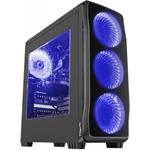 Genesis Titan 750 BLUE, herná PC skrinka, MIDI Tower USB 3.0